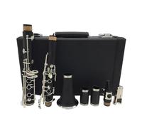 Clarinet Musical A tone Clarinets Professional Clarinet Silver Plated Keys 17 Keys With Case Mouthpiec lasting sound quality.