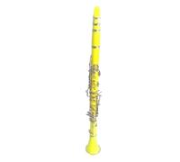 Clarinet Musical ABS Colour Nickel Plated Bb Clarinet 17key flexible playing forms(Yellow)