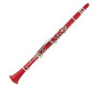 Clarinet Musical ABS Plastic Material Red Colored Bb Clarinet with Case
