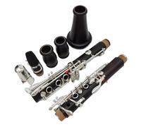 Clarinet Musical B flat 17 keys silver plated keys Clarinet Composite Wood Instrument for Beginners