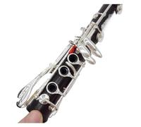 Clarinet Musical B flat 17 keys silver plated keys Clarinet Composite Wood Woodwind Musical Instruments