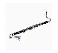 Clarinet Musical B flat bass clarinet white copper keys ebony body