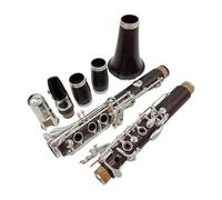 Clarinet Musical Bakelite B flat 17 keys silver plated keys Professional Bb Clarinet Ebony Wood Clarinets