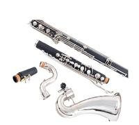 Clarinet Musical Bass Clarinet Professional Clarinet keys are nickel-plated Low-C