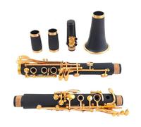Clarinet Musical Bb Clarinet Lacquer Gold 17 Keys Black Clarinete