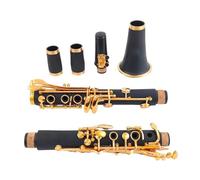 Clarinet Musical Bb Clarinet Lacquer Gold 17 Keys Black Clarinete Woodwind Musical