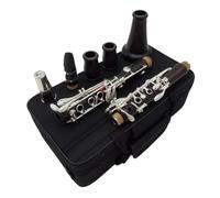 Clarinet Musical Bb flat Clarinets Silver Plating Key Composite Wood Musical Instruments Case Mouthpiece Reeds 17Keys
