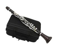 Clarinet Musical Bb tone 19 keys Ebony wood clarinet Copper-Nickel keys with case