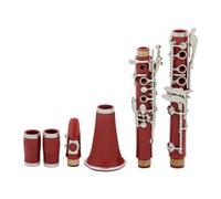 Clarinet Musical Bb17 Keys Red Clarinet Professional B Flat Clarinet for Beginner Student