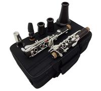 Clarinet Musical Beginner exam Professional Bb B flat 17 keys silver plated keys Clarinet Composite Wood