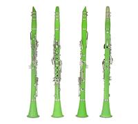Clarinet Musical Clarinet 17 Keys Bb B Flat Tone Professional Bakelite more realistic and moving sound(Green)