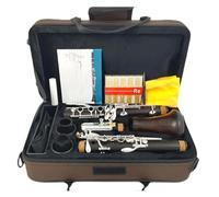 Clarinet Musical Clarinet Bb Wood Ebony Silver Plated 17 Keys Grenadilla Hard Rubber