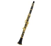 Clarinet Musical Clarinet Falling Tune B 17 Key Sib Klarnet/ABS Body Material Clarinette(Gold)