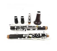 Clarinet Musical Clarinet G Tune Ebony Silver Plated Keys Instrument for Beginners
