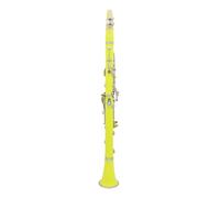 Clarinet Musical Clarinet Grade Test B-flat ABS Body 17-key Clarinet Instrument Woodwind Professional Performance(Yellow)