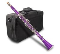Clarinet Musical Clarinet Purple Bb Clarinet ABS Clarinet Cupronickel Plated Nickel 17