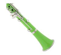 Clarinet Musical Colored Clarinet Black Tube B-flat ABS Resin Green 17 Keys Clarinet Cloth Bag