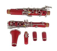 Clarinet Musical Deep Red Clarinet Bb Clarinet 17 Key Clarinette Nickel PlatedBody Material