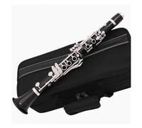 Clarinet Musical Eb 18 Keys Professional Clarinet Ebony wood Clarinet silver plated key E flat Sweet Tone