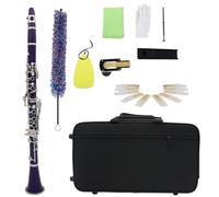 Clarinet Musical Instrument 17 Key B-flat Purple Clarinet ABS ABS Tube Body Nickel-plated Copper-nickel Alloy Keys Clarinet
