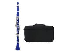 Clarinet Musical Instrument 17 Keys Colorful Clarinet Professional Bb Tone ABS Resin Clarinet Woodwind Instrument(B)