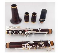 Clarinet Musical Instrument Redwood Tube Body Bb Tone Clarinet Silver Plated Keys Clarinet Instruments With Case