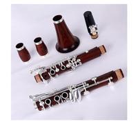 Clarinet Musical Instrument Redwood Tube Body Clarinet Bb Tone 17 Keys Nickel Plated Keys Clarinet Kit With Storage Case