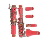 Clarinet Musical Light red Clarinet Bb Clarinet 17 Key Clarinette Nickel PlatedBody Material
