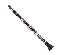Clarinet Musical Professional BB Clarinet 17 Keys In Ebony Body With Silver Keys Black Leather Case ABS