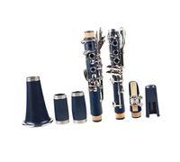 Clarinet Musical Professional Clarinet 17-Key Bb Flat with Case Gloves Cloth Reed Case 10pcs Reeds Dark Blue Color