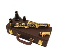 Clarinet Musical Professional Eb 18 Keys Clarinet Ebony Wood Clarinet Gold Plated Key E fFat Sweet Tone