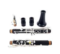 Clarinet Musical Professional Ebony Clarinet A tune 17 Key Silver plated copper Clarinet