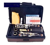 Clarinet Musical Professional Ebony Clarinet Bb 17 Key Silver Plated Copper Grenadilla Wood