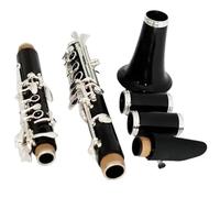 Clarinet Musical Professional Ebony Silver Plated Bb Clarinet Instrument shows an elegant appearance