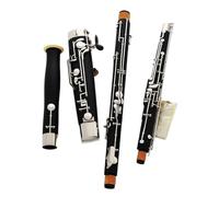 Clarinet Musical Professional Full size C Tone 2 Bocals Silver Key With Case 26keys Nickel Silver Key c tone Bass clarinet