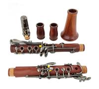 Clarinet Musical Red Wood Professional Clarinet Bb Rosewood Black nickel plating Keys Solid Wood Sib Klarnet Black nickel plating