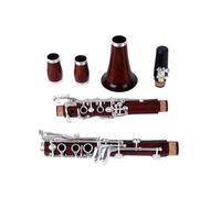 Clarinet Musical Red Wood Professional Clarinet Bb Rosewood Clarinet Silvering keys(M12)