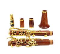 Clarinet Musical Red Wood Professional Clarinet Bb Rosewood Clarinet Silvering keys Solid wood Easy to Play
