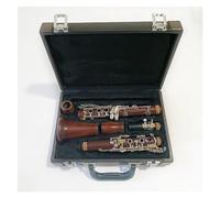 Clarinet Musical Red Wood Professional Clarinet Bb Rosewood Clarinet Silvering keys Solid wood Klarnet guaranteed pitch