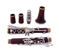 Clarinet Musical Red Wood Professional Clarinet Rosewood bB Gold-plated 17 Keys