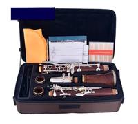 Clarinet Musical Red Wood Professional Clarinet Rosewood bB Gold-plated 17 Keys not easy to deform