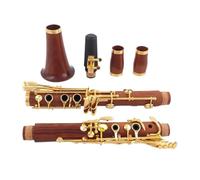 Clarinet Musical Redwood Professional Clarinet A Rosewood Silvering/Ebony Gold-plated Clarinet