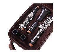 Clarinet Musical Rofessional Ebony Clarinet bB Tune 18 Key Silver Plated Copper Solid Wood