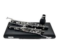 Clarinet Musical Silver-plated Keys Woodwind clarinet lined with Reed Gloves horn ebony wood F key Alto Solid wood