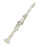 Clarinet Musical White Bb Clarinet B-flat Beginner Student Clarinet for School Orchestras Adults