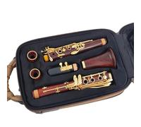 Clarinet Musical Wood Professional Clarinet Bb Gold Plated 18 Keys Clarinete(Guatamalense)