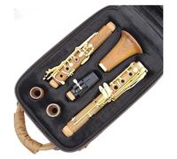 Clarinet Musical Wood Professional Clarinet Bb Gold Plated 18 Keys Clarinete Strong and durable
