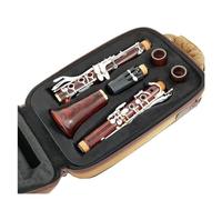 Clarinet Musical Wood Professional Clarinet Bb Redwood Silver Plated Keys