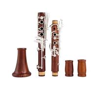 Clarinet Musical Wood Professional Clarinet Bb Rosewood Clarinet Silvering keys Solid wood the tube body has a long life 17Keys