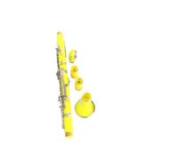 Clarinet Musical Yellow ABS Clarinet Nickel Plated Bb17keys Instrument